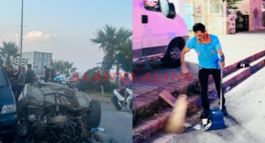Alanya’da feci kazada belediye işçisi hayatını kaybetti