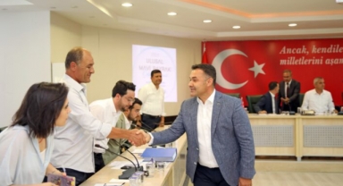 Alanya’da meclis üyelerinden Yücel’e bayram teşekkürü