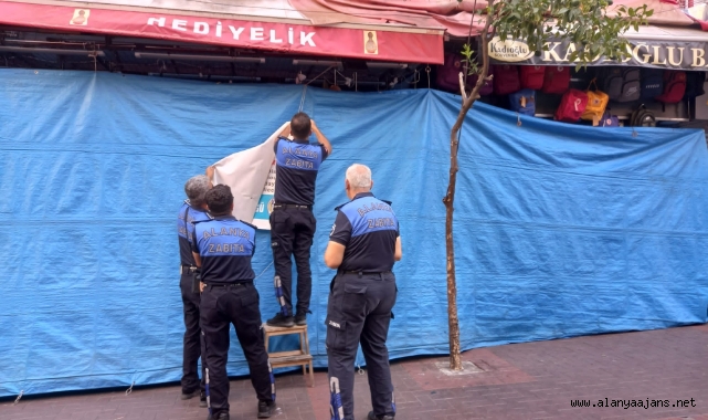 Alanya'da 7 iş yeri ticari faaliyetten men edildi