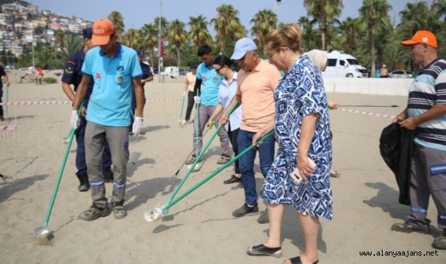 Alanya’da Galip Dere Plajı tertemiz oldu