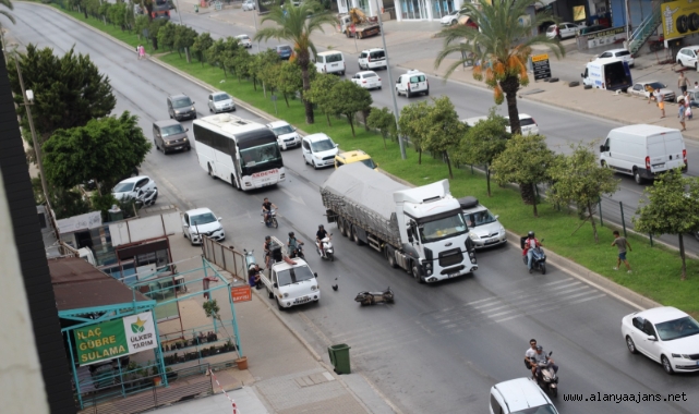 Alanya’da otomobil ile motosiklet çarpıştı: 1 yaralı