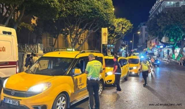 Alanya'da ticari taksilere denetimler sürüyor