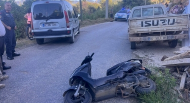 Alanya’da hafif ticari araç ile motosiklet çarpıştı: 1 yaralı
