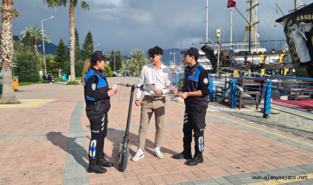 Alanya’da E-Scooter kullanıcıları bilgilendirildi