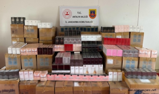 Alanya’da 4 milyon TL değerinde kaçak parfüm ele geçirildi