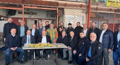 Şahin, Alanya hal esnafıyla buluştu