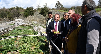 Başkan Böcek hortum felaketinin yaşandığı Kumluca’da