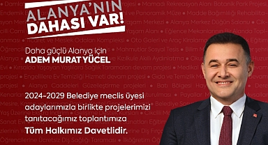 BAŞKAN YÜCEL PROJELERİNİ VE MECLİS ÜYELERİNİ TANITACAK