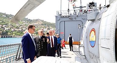 Alanya protokolü TGC Göksu'yı ziyaret etti