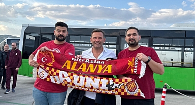 Alanya’da şampiyon gibi karşılandı