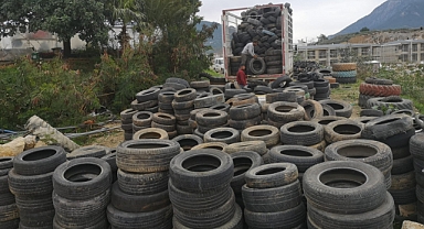 Atık lastikler ekonomiye kazandırılıyor