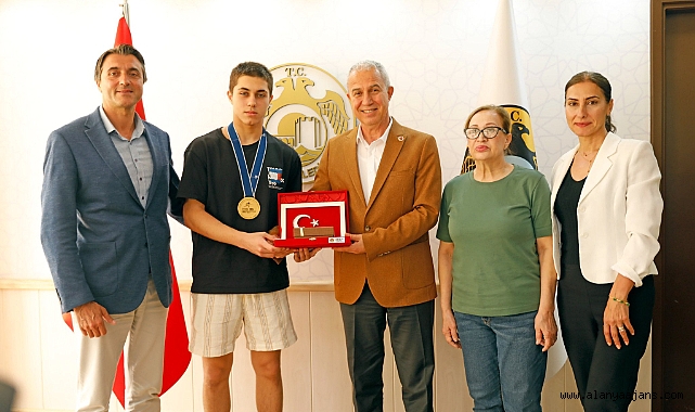 Milli sporcuya tebrik