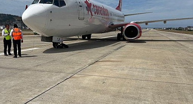 Gazipaşa Havalimanı’nda yolcu uçağında 184 yolcu 6 mürettebat tahliye edildi