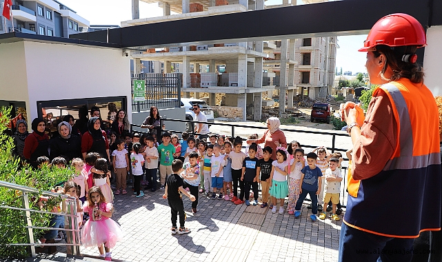 Kreşte afet tatbikatı