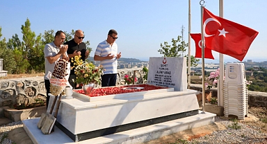 Şehit için dua okundu