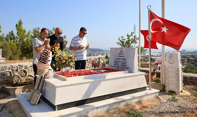 Şehit için dua okundu