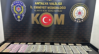 Alanya’da sahte para operasyonu