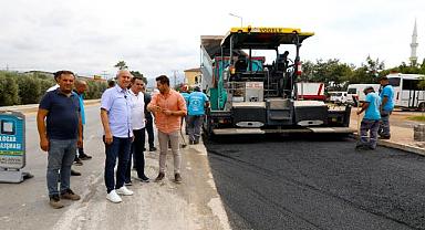 Başkan Özçelik asfalt teftişinde