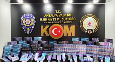 Alanya’da 1 haftada kaçakçılık operasyonları
