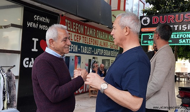 BAŞKAN ÖZÇELİK'TEN ESNAFLARA ZİYARET
