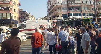 Alanya’da kamyon ile çarpışan motosiklette 2 kişi yaralandı