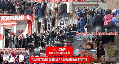 CHP'nin dikkat çeken bayram bannerı