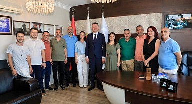 Kaymakam Ürkmezer’den AGC’ye veda ziyareti
