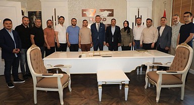 Kaymakam Ürkmezer'den MÜSİAD'a veda ziyareti