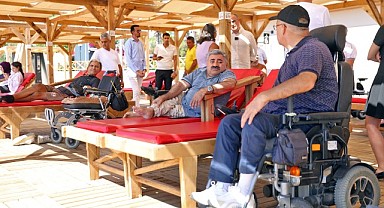 ENGELSİZ HALK PLAJI'NA İLK YILDA YOĞUN İLGİ