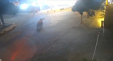 Saldırı anı güvenlik kamerasına yansıdı