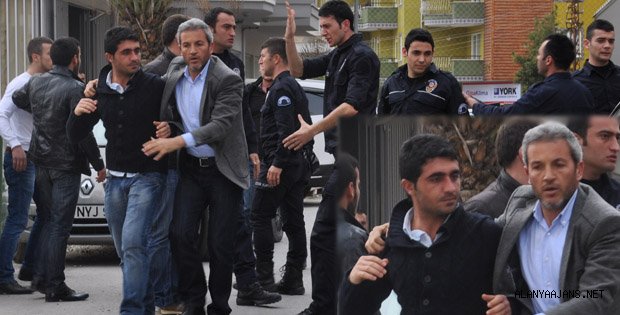 ADLİYE ÇIKIŞINDA GERGİN ANLAR
