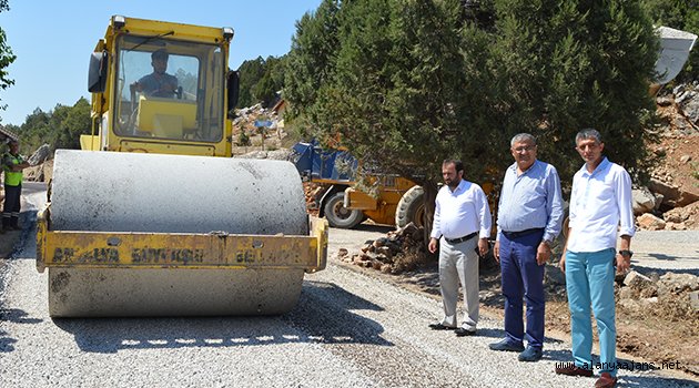 Akseki Susuzşahap yolu asfaltla güzelleşiyor