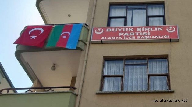 Alanya BBP’den Azerbaycan’a destek
