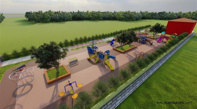 Alanya Belediyesi kompleks park yapıyor