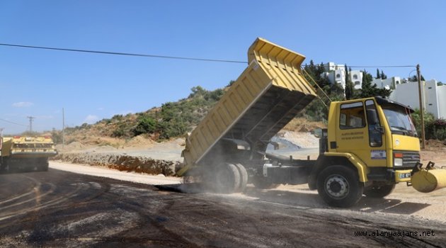 Alanya Belediyesi’nden asfalt çalışması
