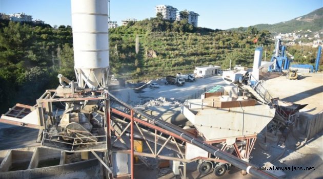 Alanya Belediyesi’nin beton tesisi kendini amorti etti