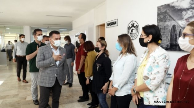 Alanya Belediyesi'nde bayramlaşma yapıldı