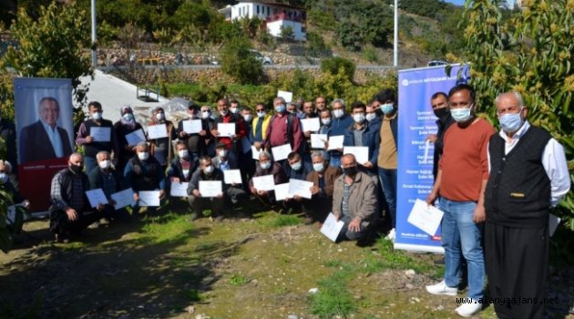 Alanya’da 110 üreticiye sertifika verildi