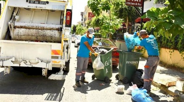 Alanya’da 4 günde 3 bin 891 ton atık toplandı