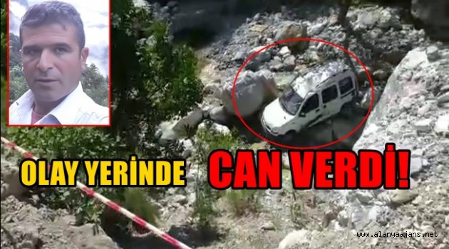 Alanya’da araç 50 metrelik uçurumdan yuvarlandı: 1 ölü 1 yaralı