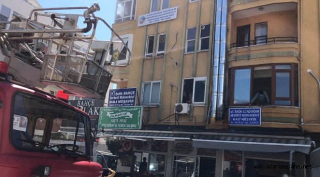 Alanya’da baca yangını korkuttu