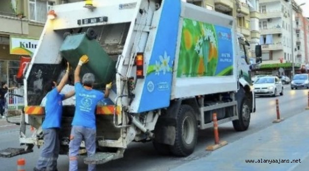 Alanya’da çöp toplama saatleri değişti