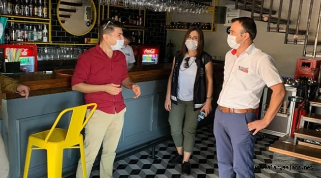 Alanya’da Covid-19 denetimleri sürüyor
