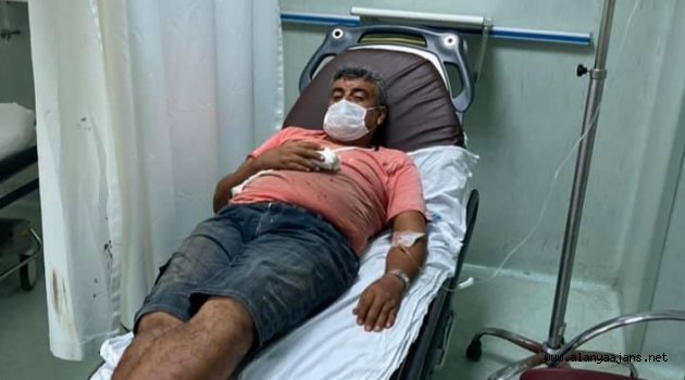 Alanya’da dernek başkanının iş kazasında parmağı koptu