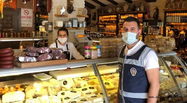 Alanya’da esnaf denetimleri sürüyor