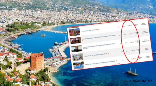 Alanya’da ev kiraları el yakıyor