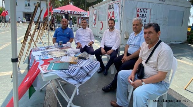 Alanya’da Filistin’e destek sergisi