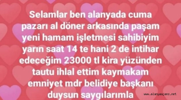 Alanya’da intihar paylaşımı polisi harekete geçirdi