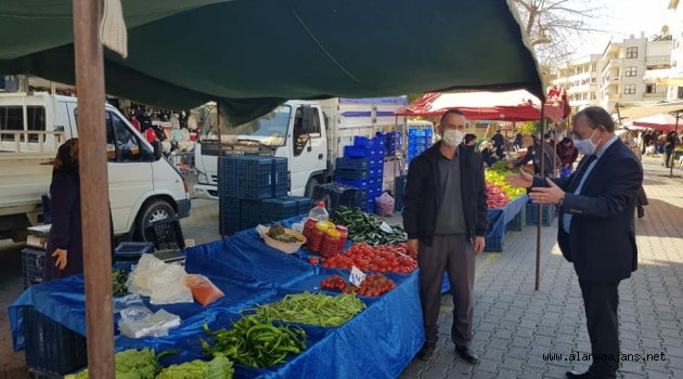Alanya’da korona denetimleri devam ediyor