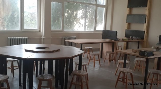 Alanya’da o lisenin atölyesi tamamlandı